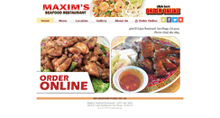 Desktop Screenshot of maximsseafoodsandiego.com