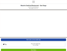 Tablet Screenshot of maximsseafoodsandiego.com